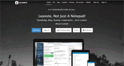 Desktop Screenshot of leanote.com